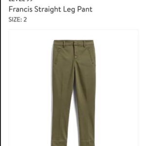 Level 99 Francis straight leg pants size 2